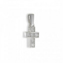 CREU OR BLANC AMB 6 DIAMANTS