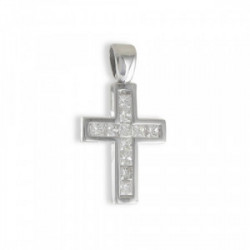 WHITE GOLD DIAMOND CROSS