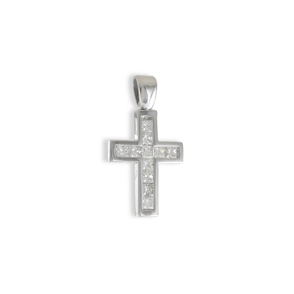 WHITE GOLD DIAMOND CROSS