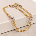 PULSERA ORO 3 ESTRELLAS