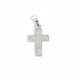 WHITE GOLD CROSS AND DIAMONDS