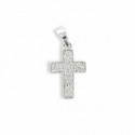 WHITE GOLD CROSS AND DIAMONDS