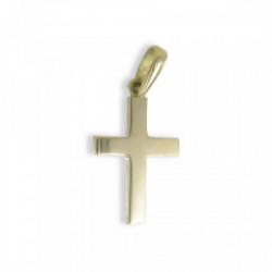 SMOOTH YELLOW GOLD CROSS