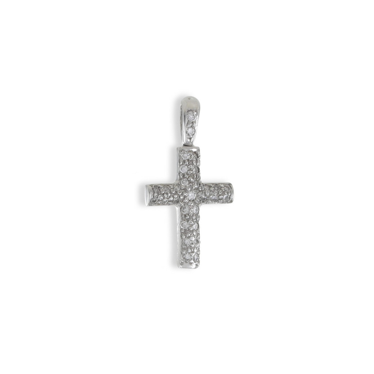 WHITE GOLD DIAMOND CROSS