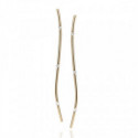 LONG RIGID GOLD EARRINGS