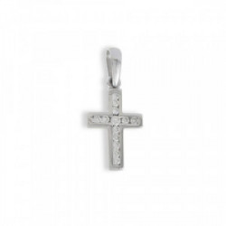 WHITE GOLD DIAMOND CROSS