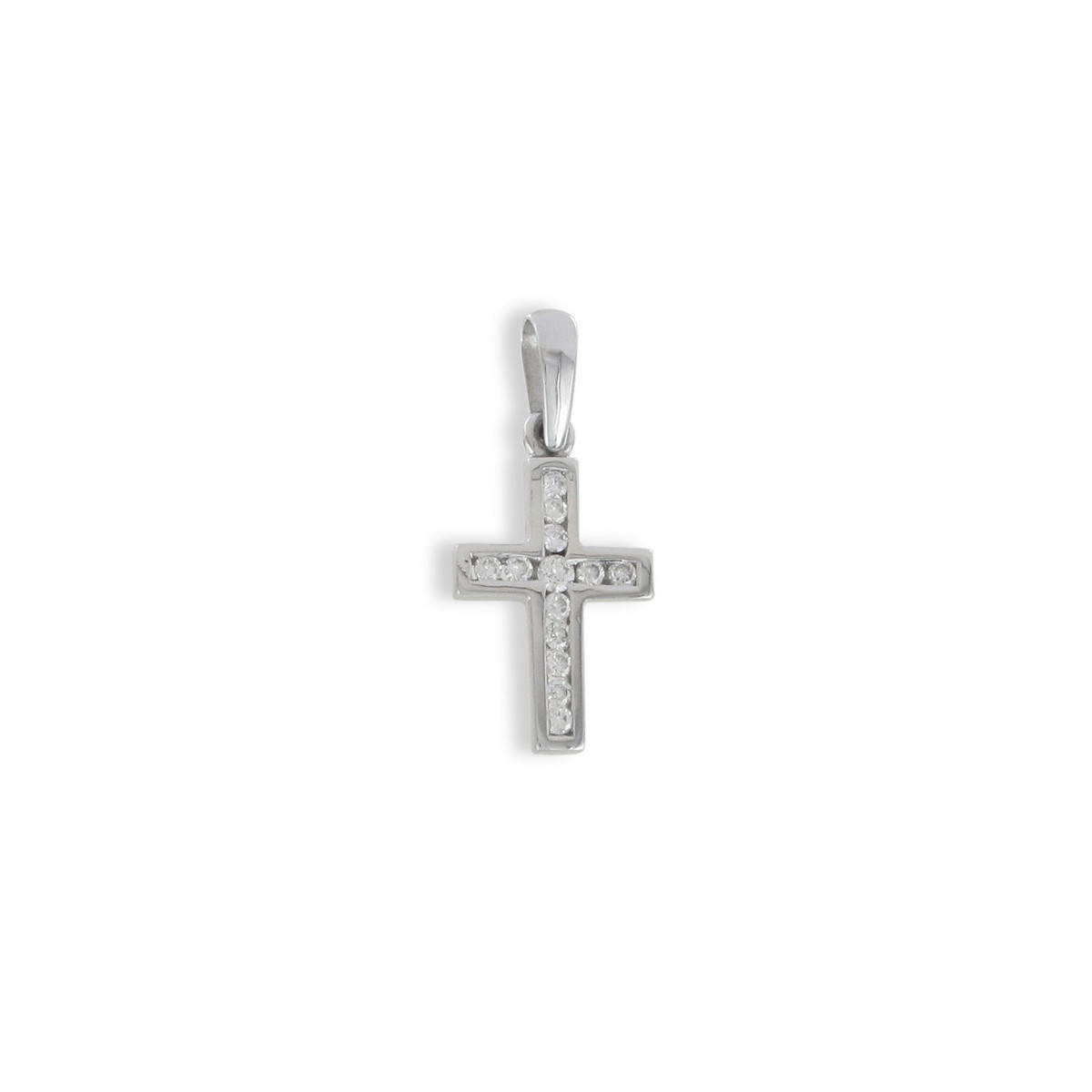 WHITE GOLD DIAMOND CROSS