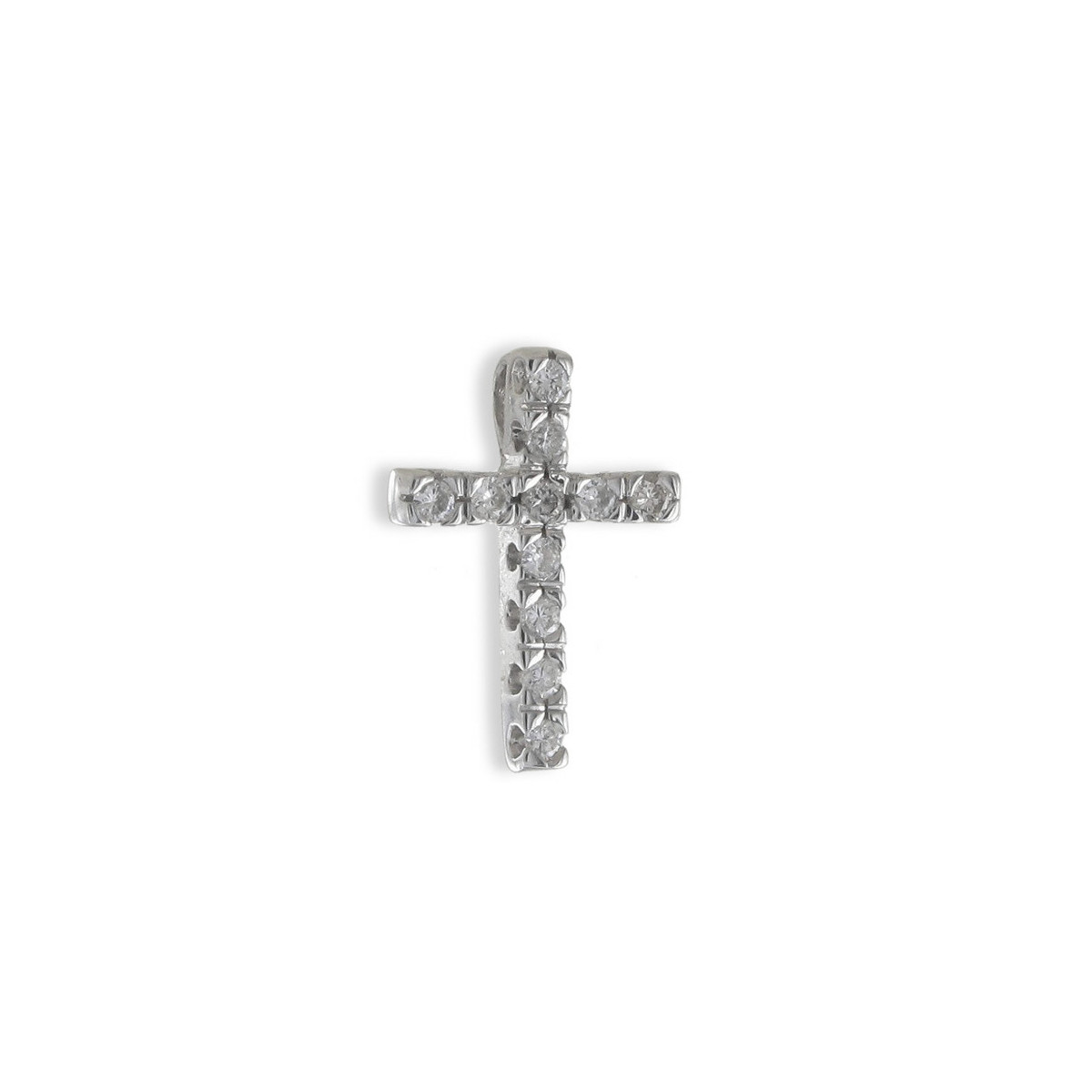 WHITE GOLD DIAMOND CROSS