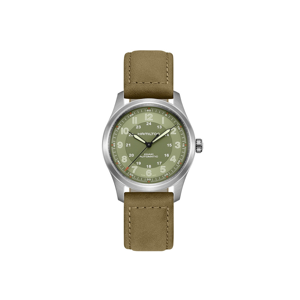 HAMILTON KHAKI FIELD TITANIO VERDE 38 MM