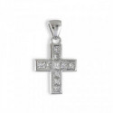 GOLD CROSS WITH SQUARE DIAMONDS