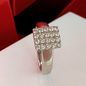 ANILLO ORO SELLO CON 20 DIAMANTES