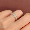 ANELL OR BLANC DIAMANTS TALLA BAGUETTE