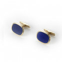 GOLD AND LAPIS LAZULI CUFFLINKS