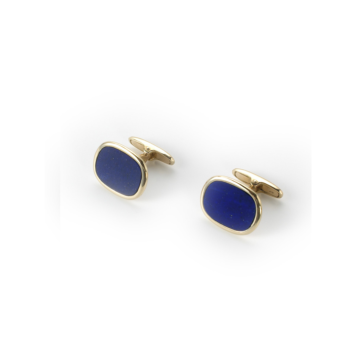 GOLD AND LAPIS LAZULI CUFFLINKS