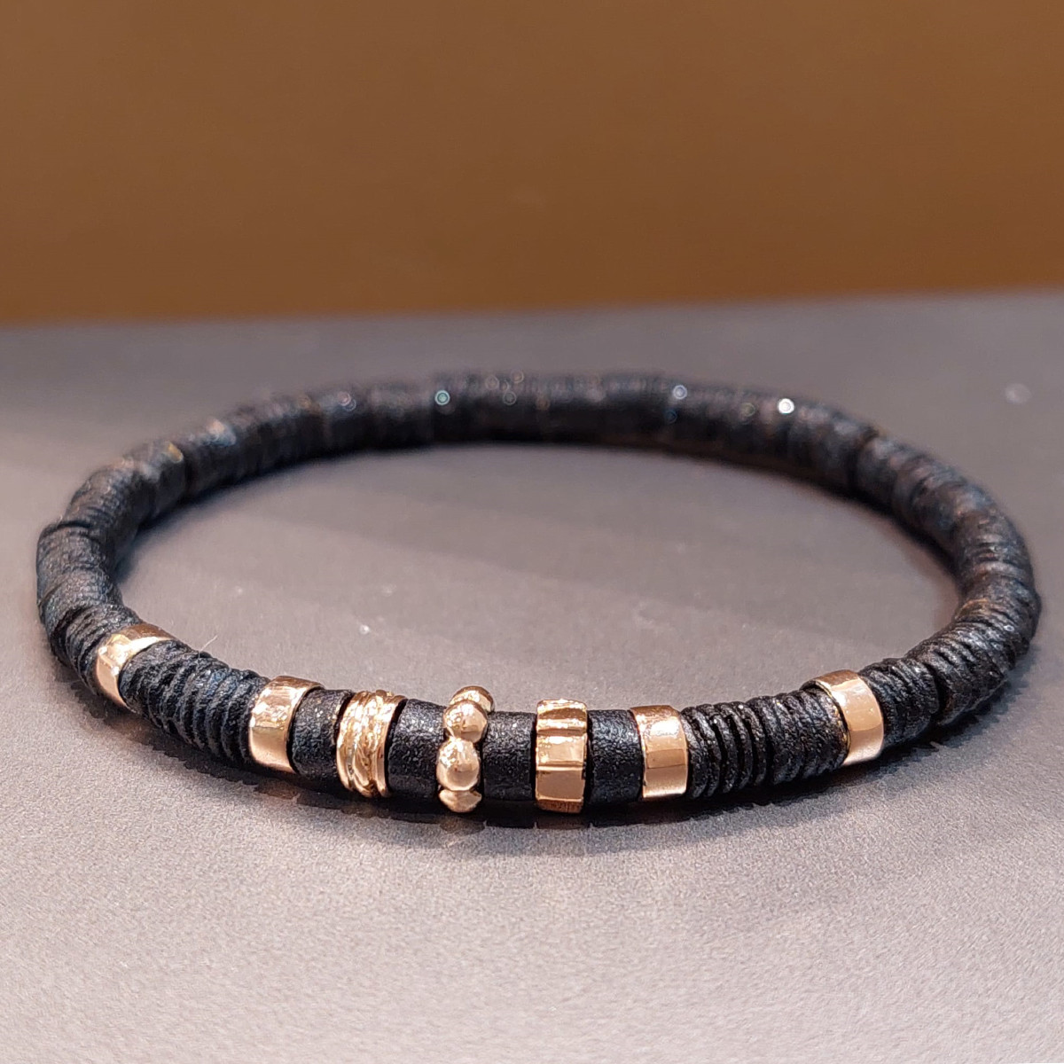 BRONZE AND GOLD BRACELET