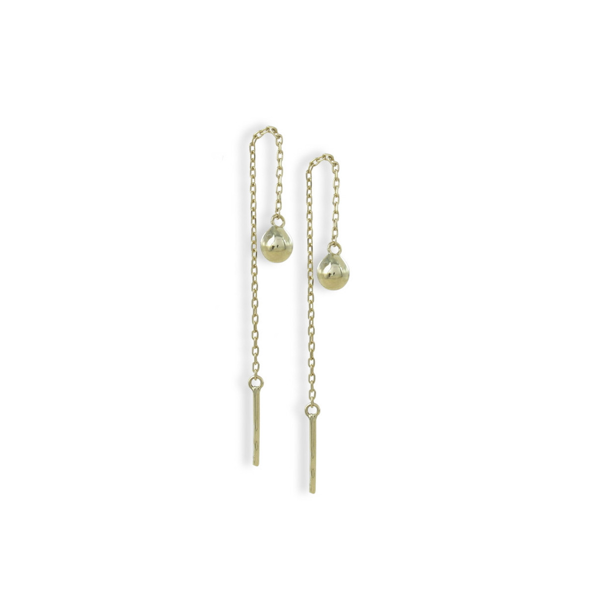 LONG GOLD CHAIN EARRINGS