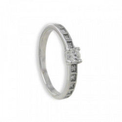 ANILLO ORO 11 DIAMANTES 0,16 KTES