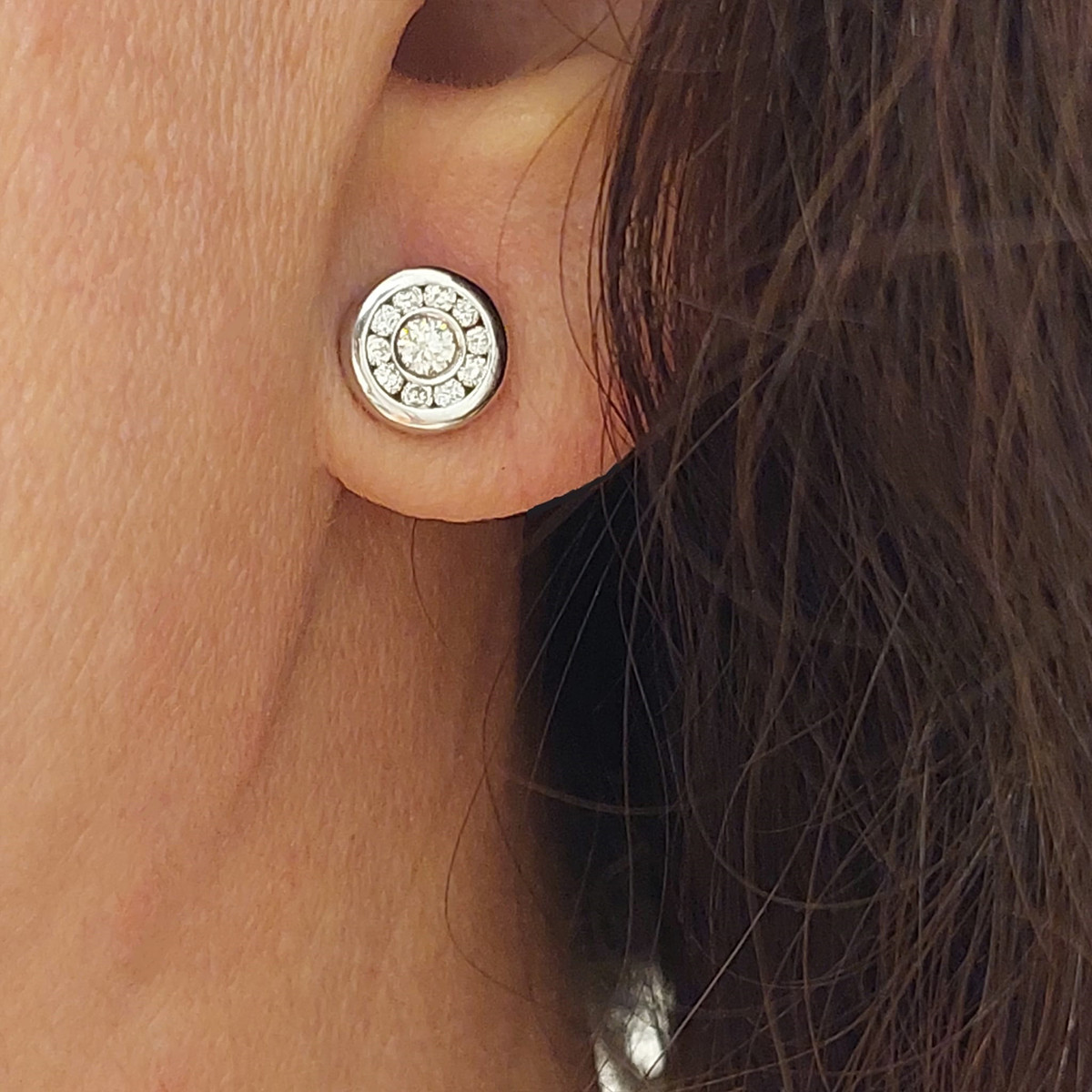 PENDIENTES ORO DIAMANTES