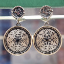 SILVER EARRINGS WITH PENDANT