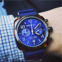 BRISTON ANIMAL PRINT CHRONO BLUE