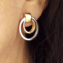 PENDIENTES 3 COLORES DE ORO