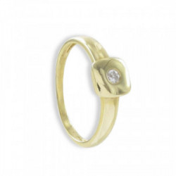 GOLD RING WITH SMALL DIAMOND OF 0.09 KTES