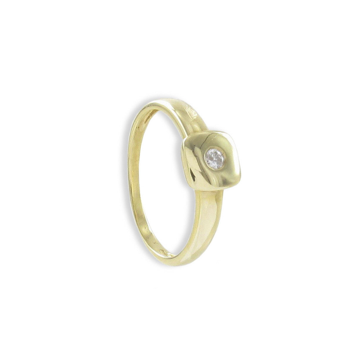GOLD RING WITH SMALL DIAMOND OF 0.09 KTES
