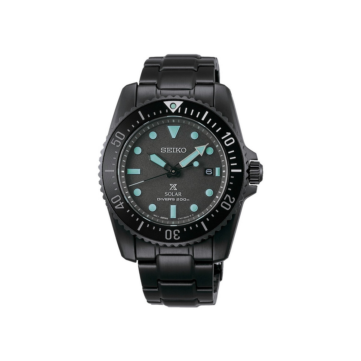 Black Analog Seiko Watch Zapata Jewelers