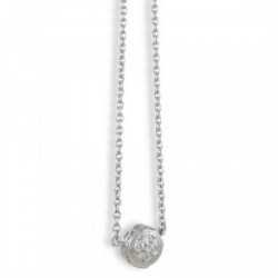 ROSE GARDEN WHITE GOLD PENDANT WITH CHAIN