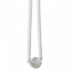 COLGANTE CON CADENA ORO BLANCO JARDIN DE ROSAS