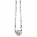 COLGANTE CON CADENA ORO BLANCO JARDIN DE ROSAS