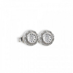 PENDIENTES ORO CON 22 DIAMANTES