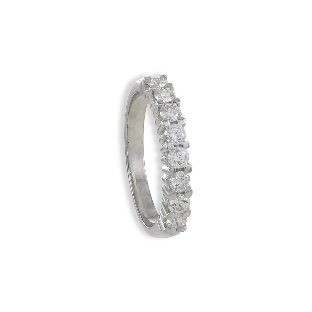 HALF RING WHITE GOLD DIAMONDS 0.54 KTES