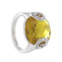 ANILLO ORO CON CUARZO CITRINO FACETADO