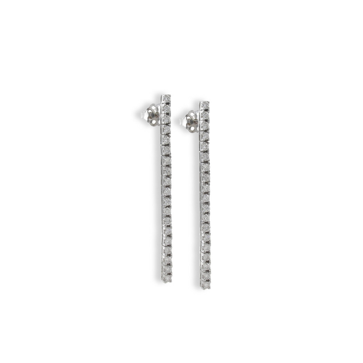 LONG EARRINGS WITH 38 DIAMONDS