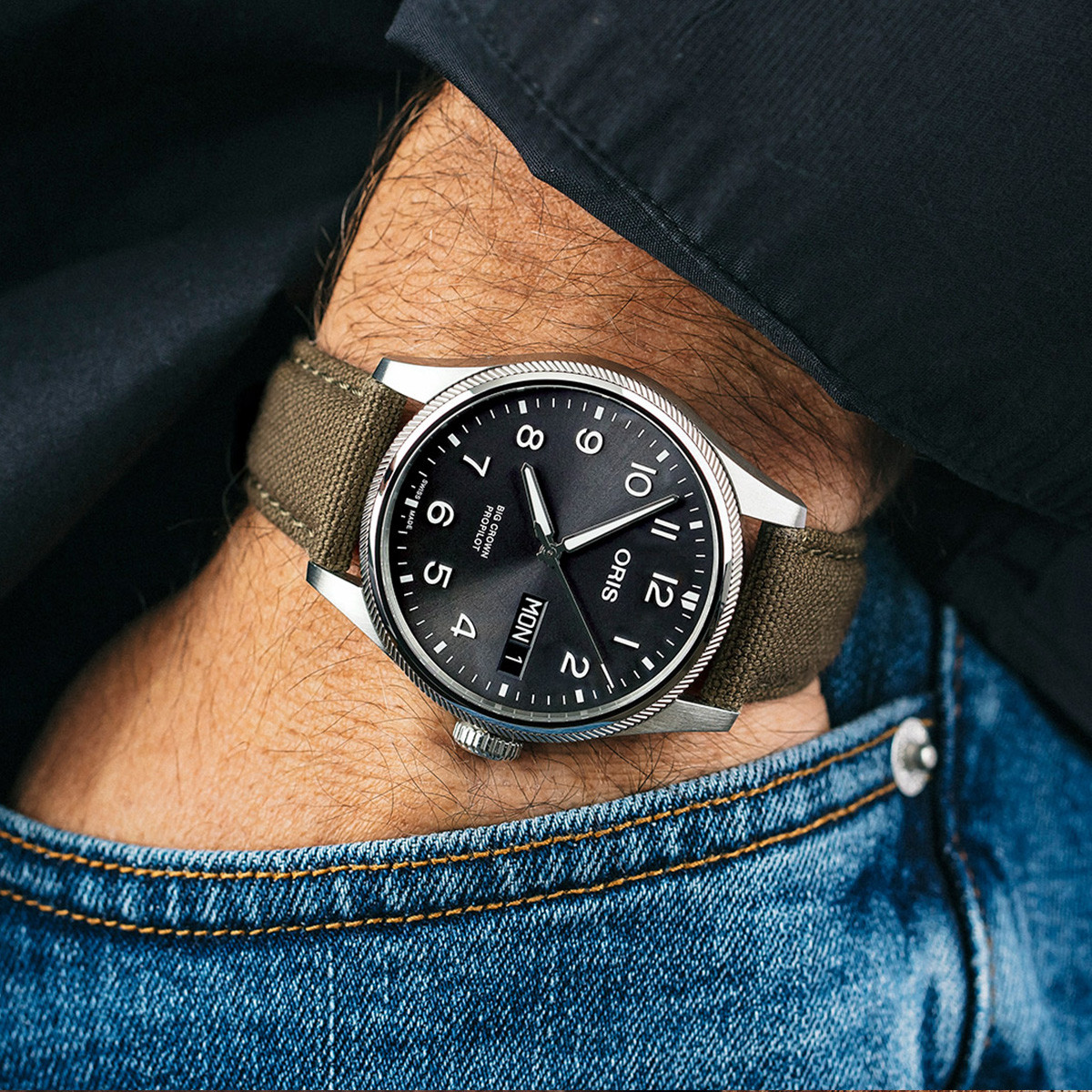 ORIS BIG CROWN PRO PILOT BIG DAY DATE