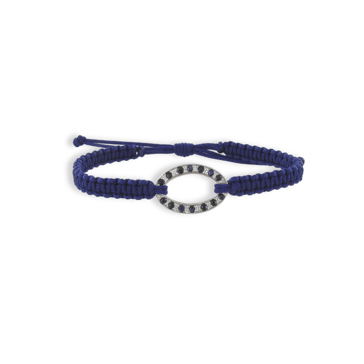 MACRAME BRAZALET GOLD AND SAPPHIRE