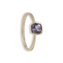 ANILLO ORO Y PIEDRA NATURAL COLOR LILA