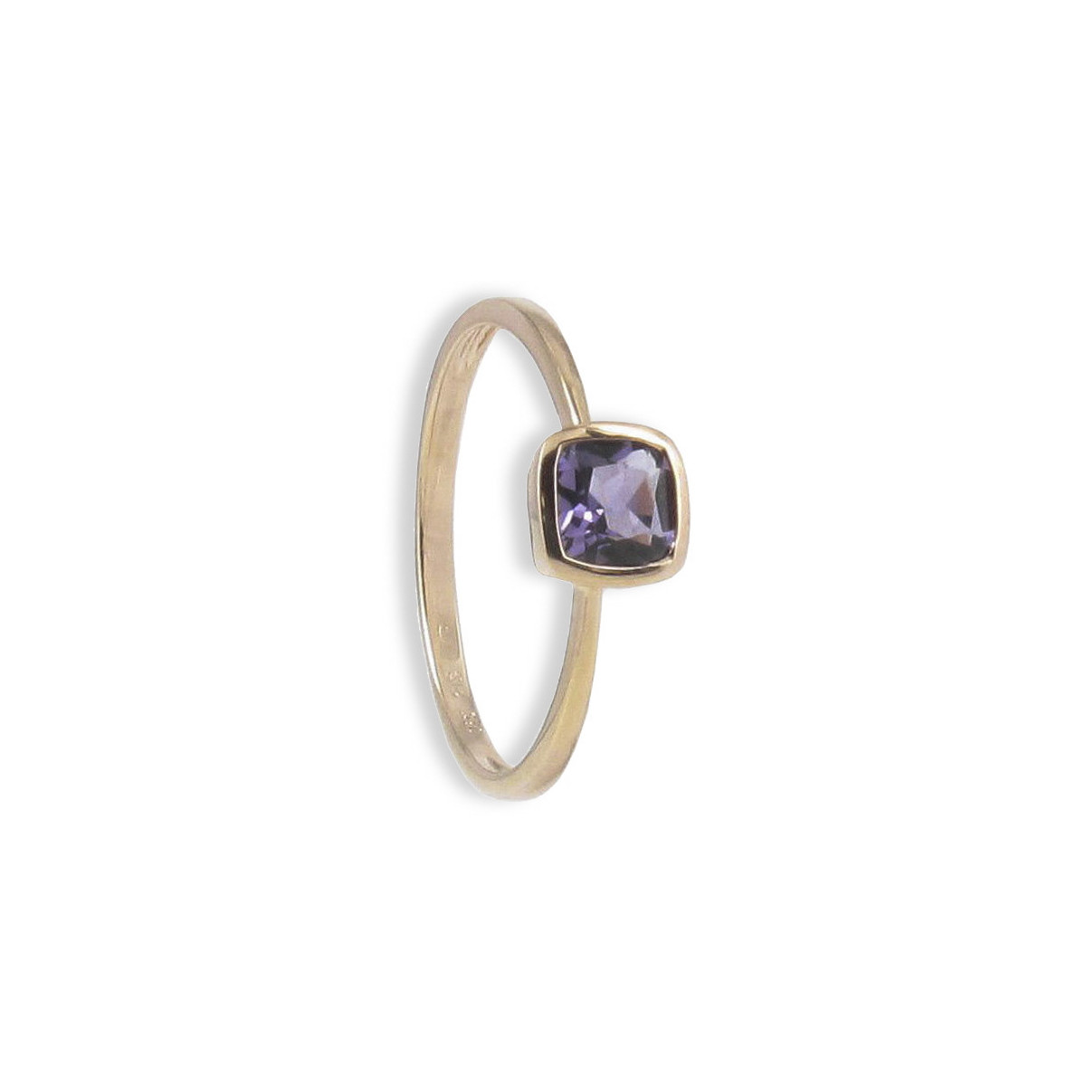 ROSE GOLD RING WITH AMETHYST