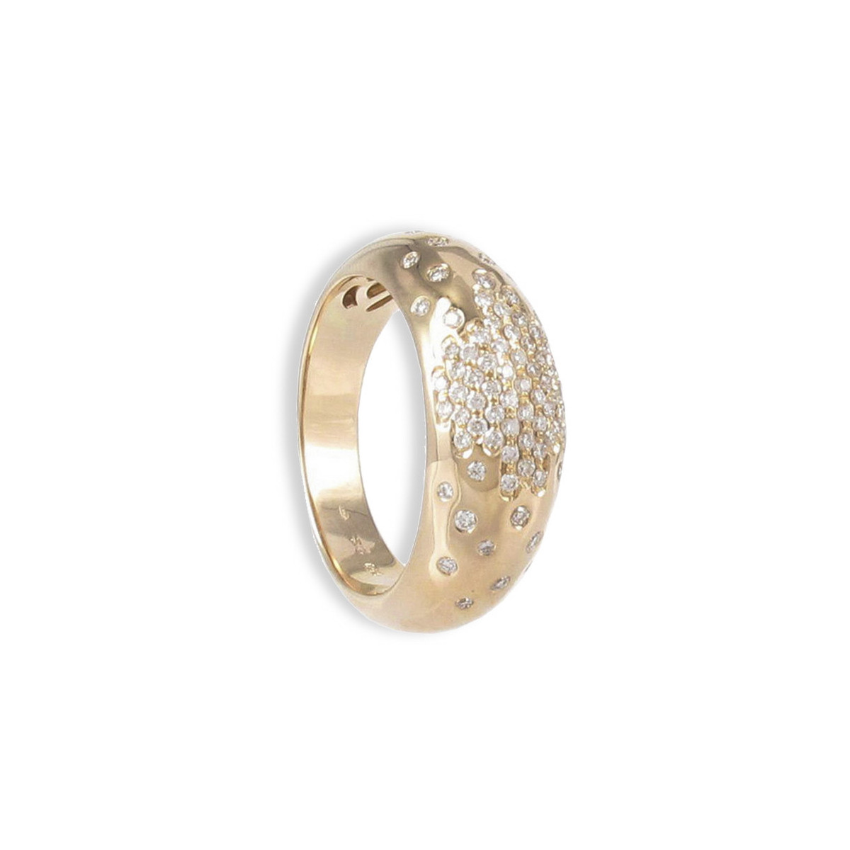 GOLD RING WITH 80 DIAMONDS