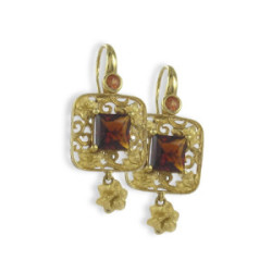 CARRERA & CARRERA GOLD AND CITRINE EARRINGS