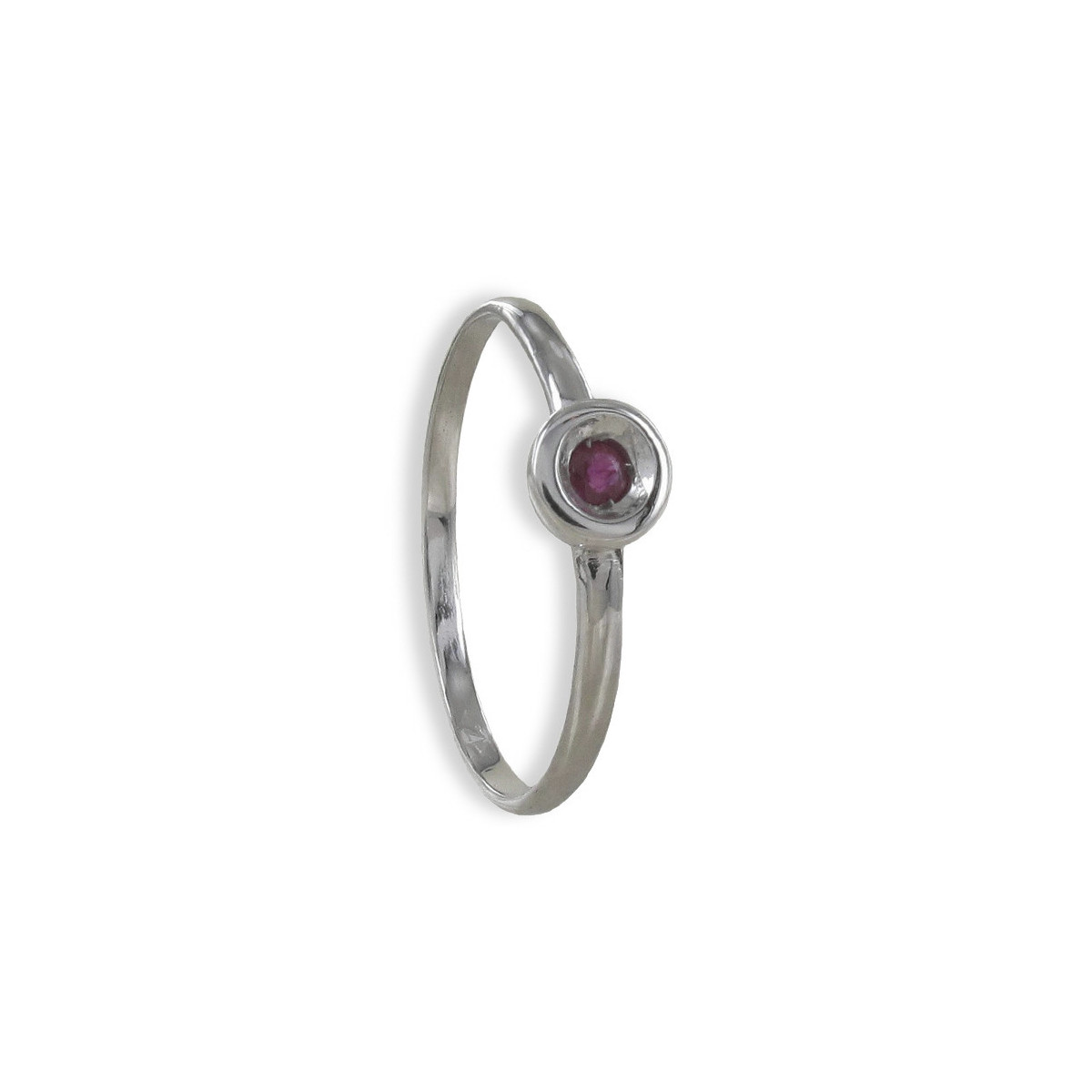 ROUND RUBY GOLD RING