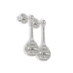 PENDIENTES LARGOS CON 50 DIAMANTES