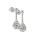 PENDIENTES LARGOS CON 50 DIAMANTES