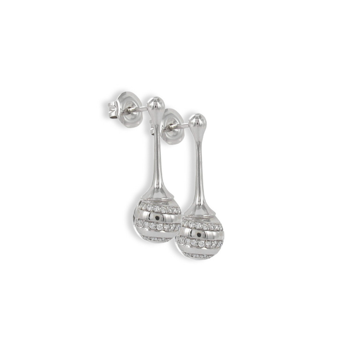 PENDIENTES LARGOS CON 50 DIAMANTES