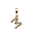 INICIAL M CON 19 DIAMANTES MINIS