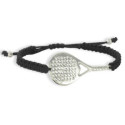 PULSERA RAQUETA DE PÁDEL PLATA