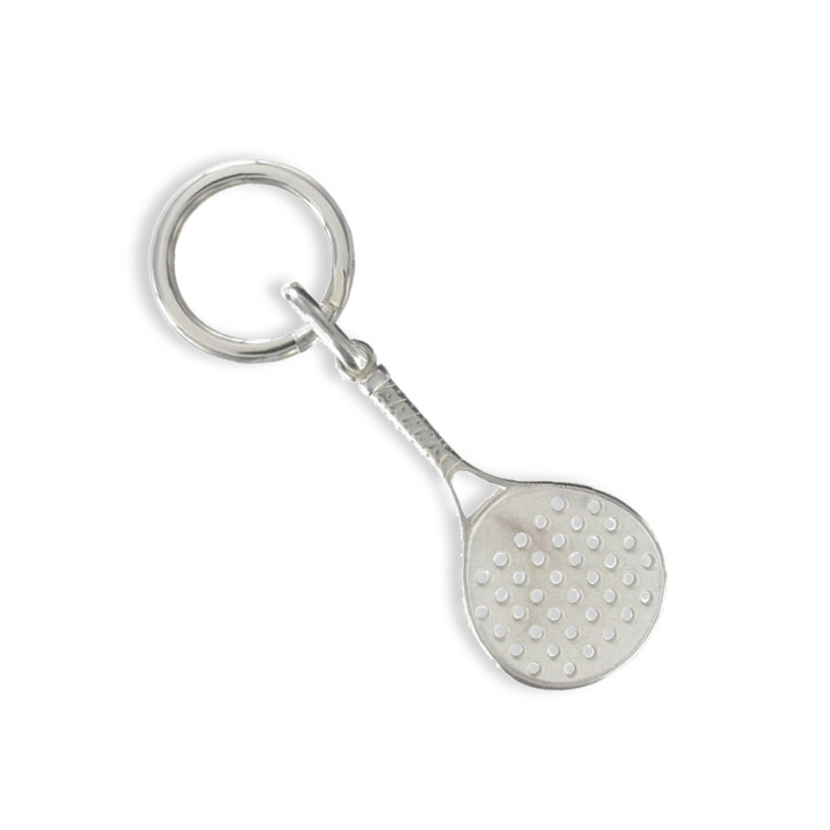 SILVER PADEL KEYCHAIN