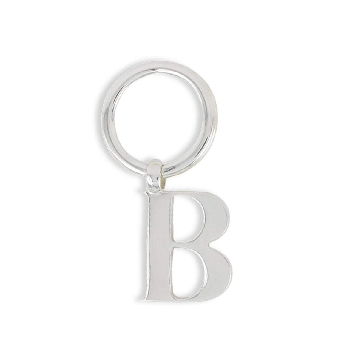 LLAVERO PLATA LETRA B