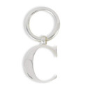 INITIAL SILVER KEYCHAIN